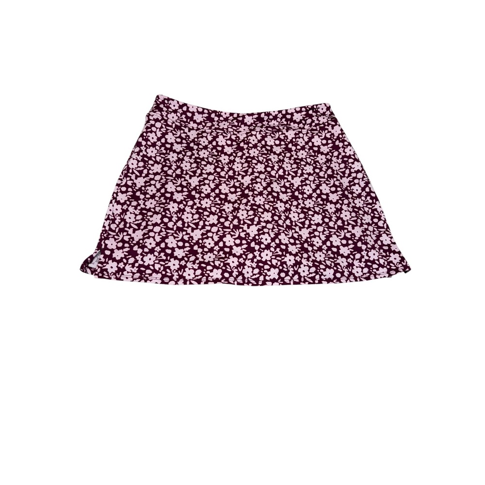 Tranquility by Colorado Clothing Womens Floral Active Skort Skier Small Purple